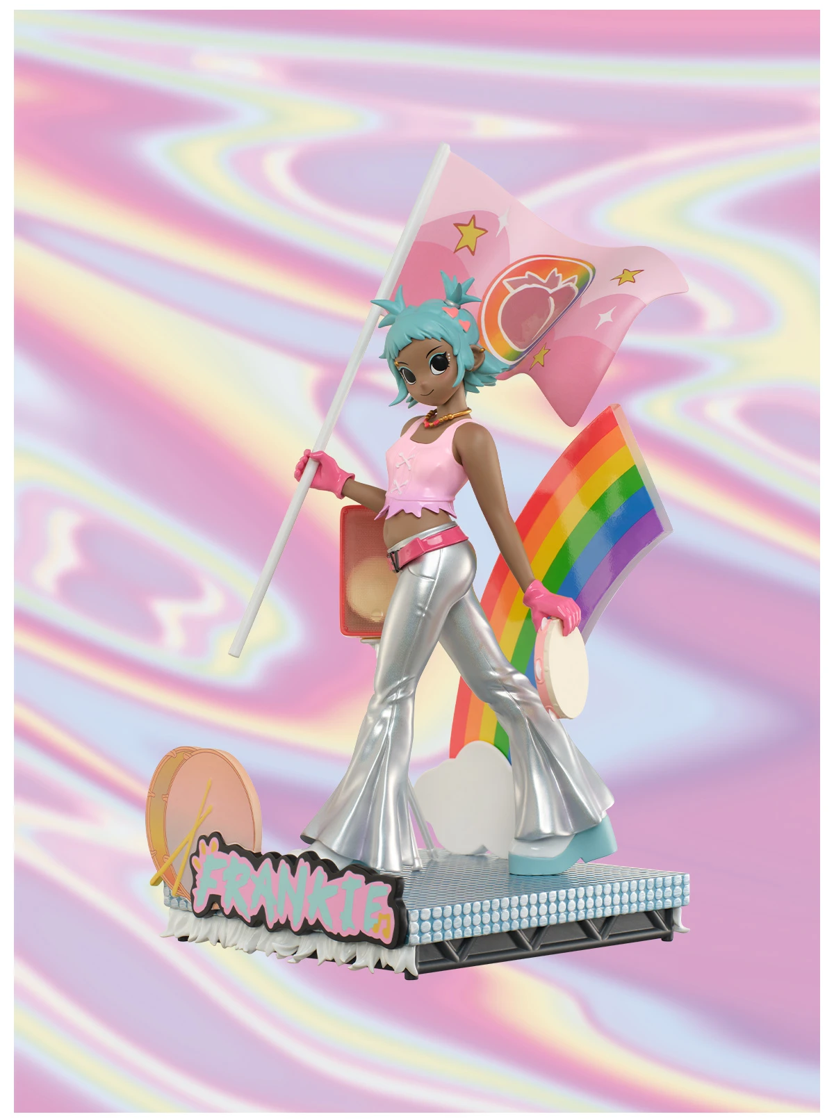Peach Riot Rainbow Riot Figurine-Frankie 8 Peach Riot Rainbow Riot Figurine-Frankie - Image 8