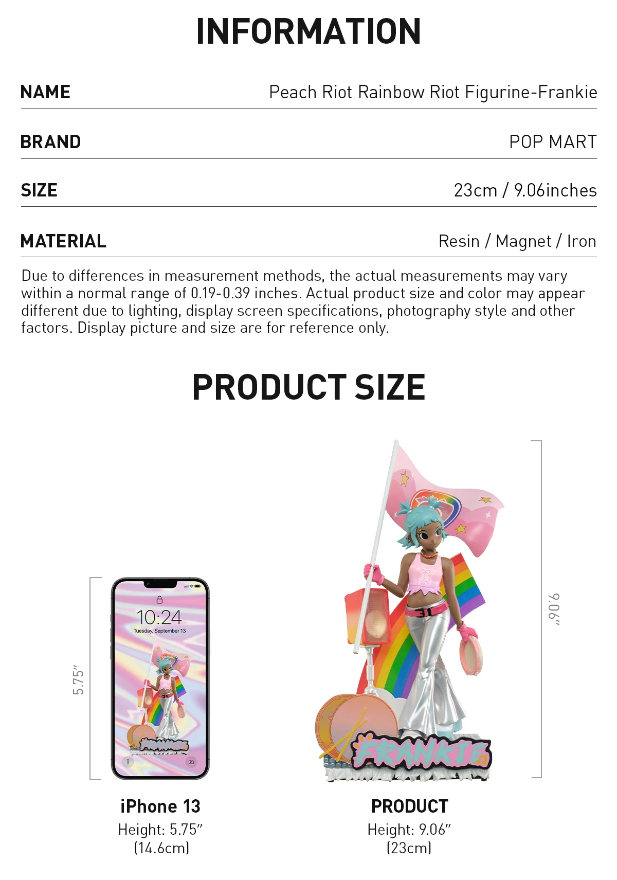 Peach Riot Rainbow Riot Figurine-Frankie 6 Peach Riot Rainbow Riot Figurine-Frankie - Image 6
