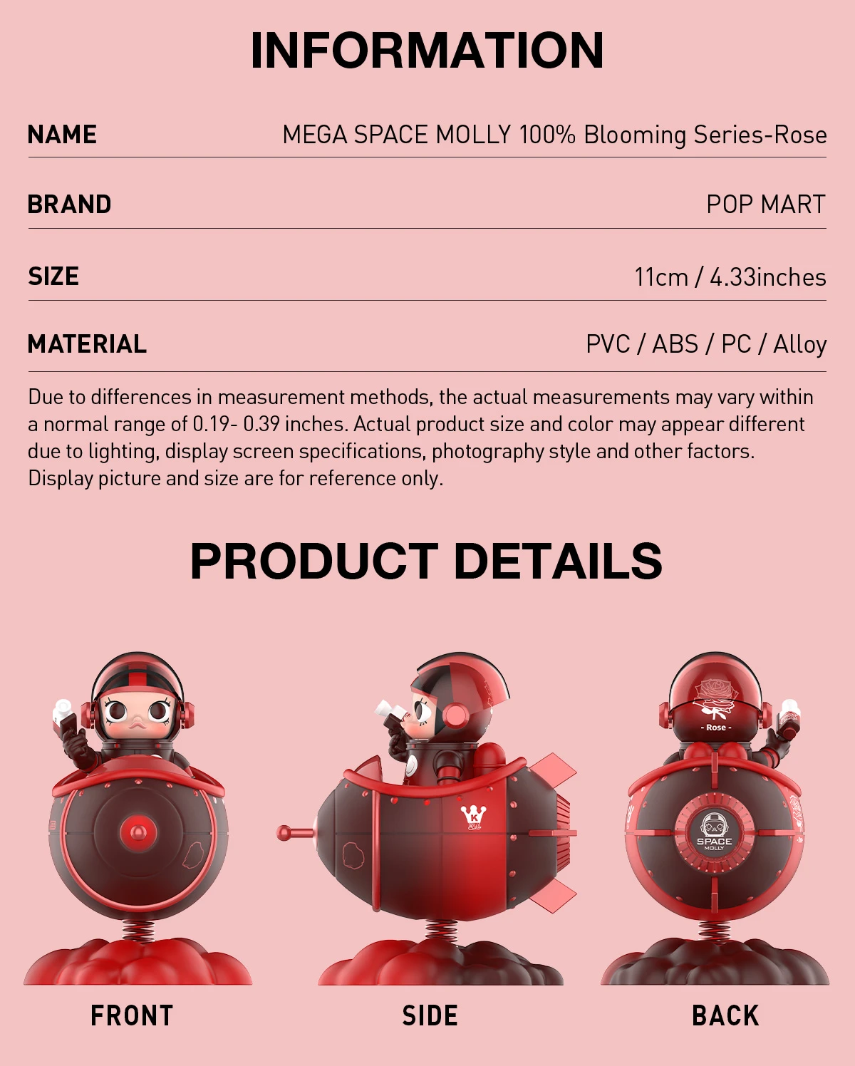 MEGA SPACE MOLLY 100% Blooming Series-Rose 7 MEGA SPACE MOLLY 100% Blooming Series-Rose - Image 7