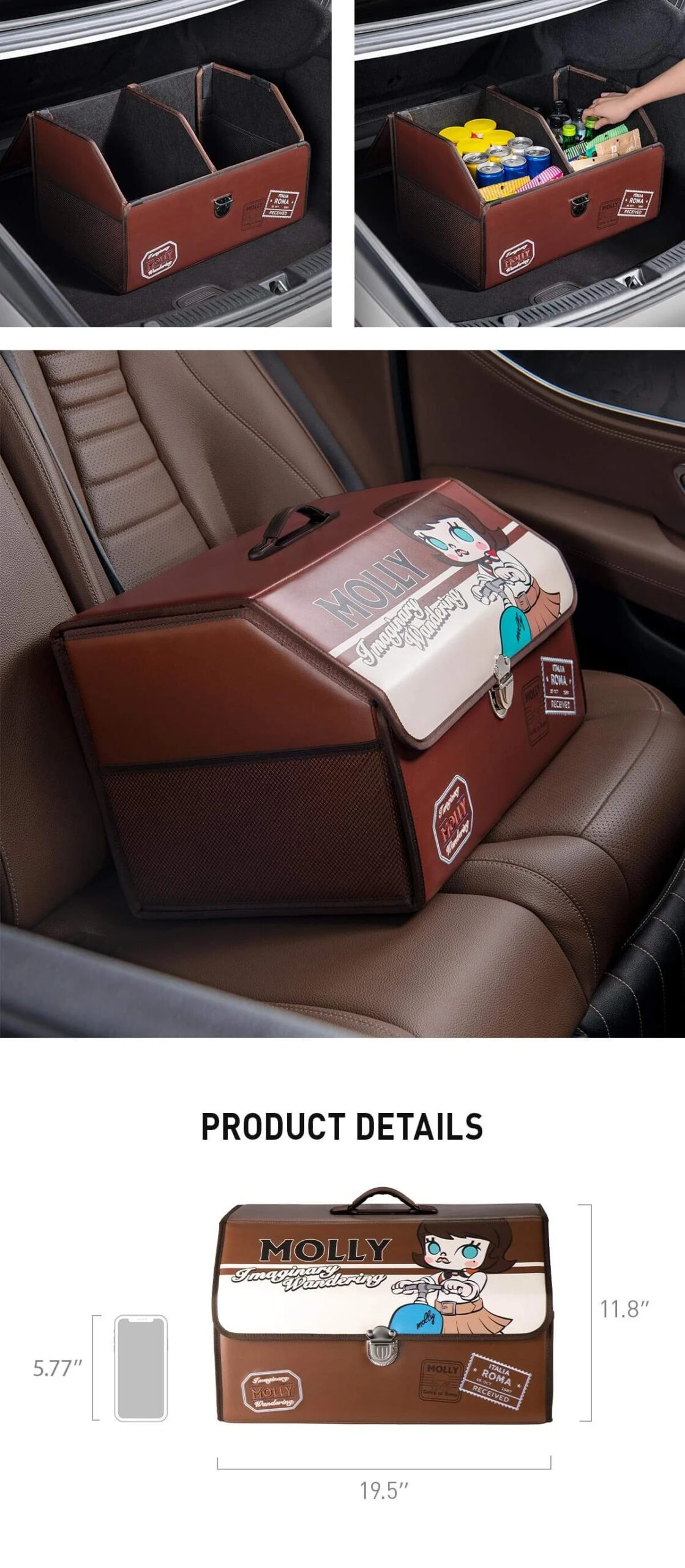 MOLLY Imaginary Wandering Series-Car Storage Box 6 MOLLY Imaginary Wandering Series-Car Storage Box - Image 6