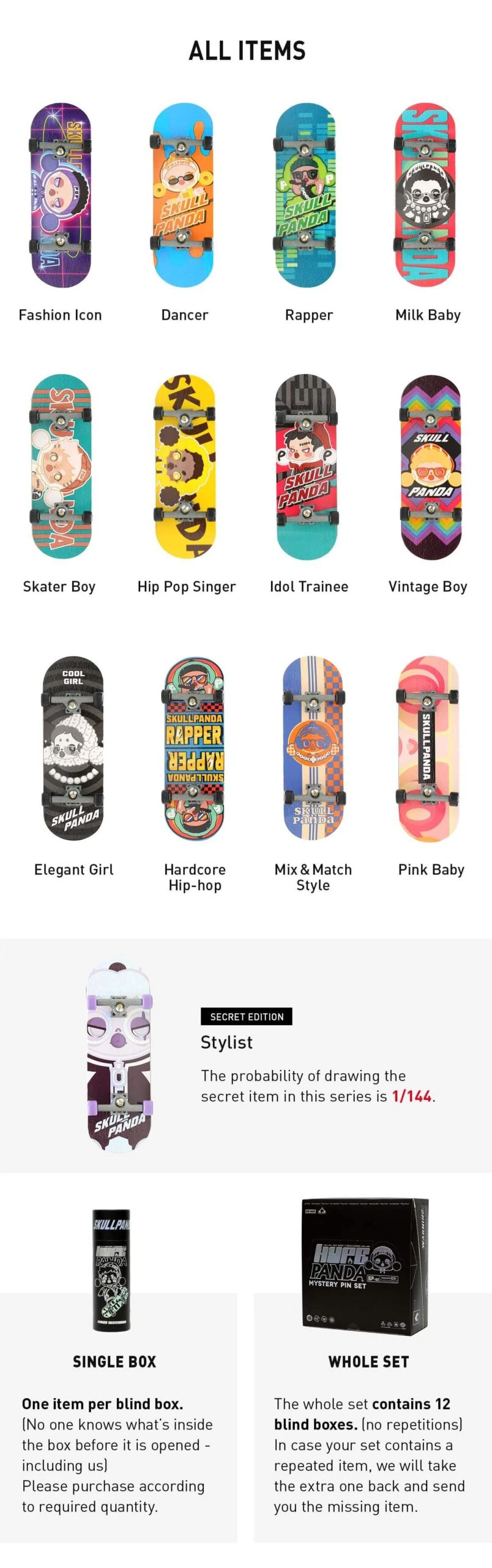 SKULLPANDA Hypepanda Series-Fingerboard 17 SKULLPANDA Hypepanda Series-Fingerboard - Image 17